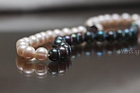 White and Black Pearl Necklace